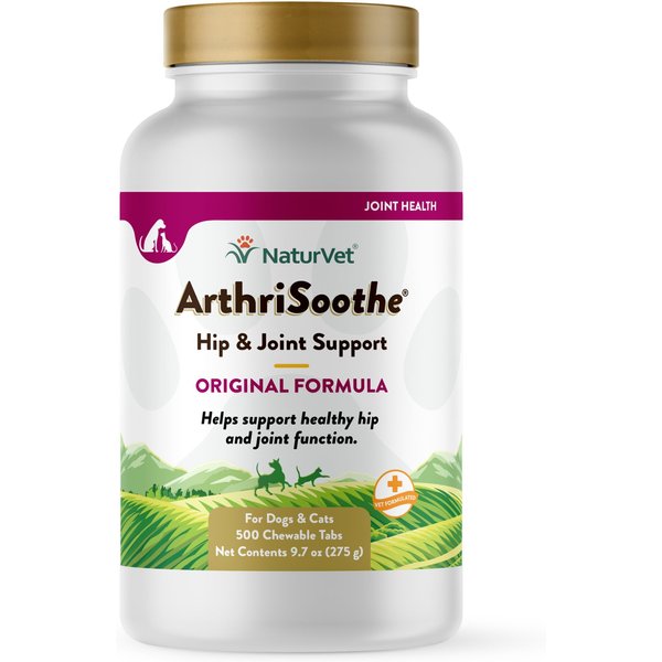 NaturVet ArthiSoothe Chewable Tablets Joint Supplement for Dogs