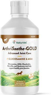Show full view: NaturVet ArthriSoothe-GOLD Advanced Joint Formula Liquid Liquid Horse Supplement, 32-fl oz bottle slide 1 of 1