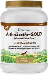 NaturVet ArthriSoothe-GOLD Advanced Joint Formula Powder Horse Supplement, 2-lb, 4-oz tub