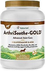 NaturVet ArthriSoothe-GOLD Advanced Joint Formula Powder Horse Supplement, 4-lb, 7-oz tub