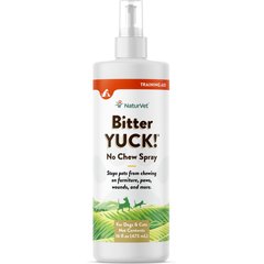 NaturVet Bitter YUCK! No Chew Dog, Cat & Horse Spray, 16-fl oz bottle