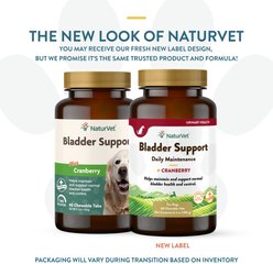 NaturVet Bladder Support Plus Cranberry Chewable Tablets Urinary Supplement for Dogs, 60 count slide 2 of 8