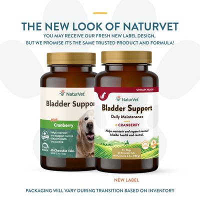 Show full view: NaturVet Bladder Support Plus Cranberry Chewable Tablets Urinary Supplement for Dogs, 60 count slide 3 of 10