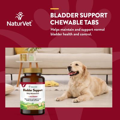 Show full view: NaturVet Bladder Support Plus Cranberry Chewable Tablets Urinary Supplement for Dogs, 60 count slide 5 of 10