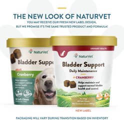 NaturVet Bladder Support Plus Cranberry Soft Chews Urinary Supplement for Dogs, 60 count slide 2 of 8