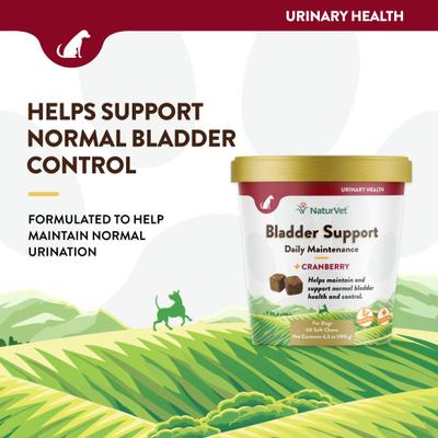 Show full view: NaturVet Bladder Support Plus Cranberry Soft Chews Urinary Supplement for Dogs, 60 count slide 4 of 10