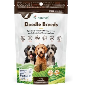 NaturVet Breed Specific Doodle Breeds Supplement for Dogs, 50 count