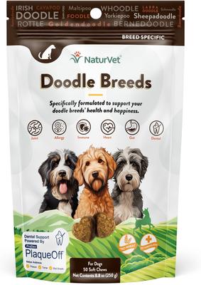 Show full view: NaturVet Breed Specific Doodle Breeds Supplement for Dogs, 50 count slide 3 of 10