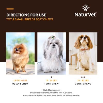 Show full view: NaturVet Breed Specific Toy & Small Breeds Supplement for Dogs, 60 count slide 7 of 10
