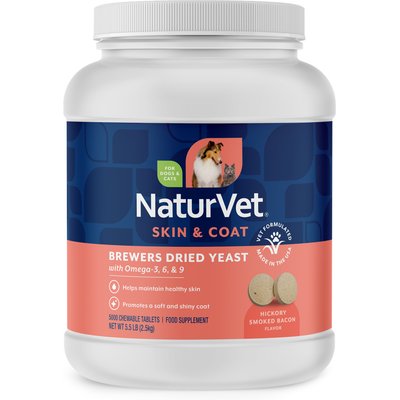 NaturVet NaturVet Brewer's Yeast Formula with Omegas Dog & Cat Tablets, 5000 ct