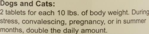 Show full view: NaturVet Brewers Dried Yeast Skin & Coat Supplement Tablets for Dogs & Cats, 100 count slide 6 of 8