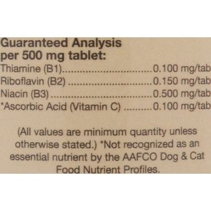 NaturVet Brewer's Dried Yeast with Garlic Chewable Tablets Skin & Coat Supplement for Cats & Dogs, 1,000 count