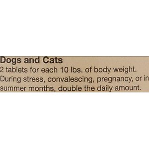 NaturVet Brewer's Dried Yeast with Garlic Chewable Tablets Skin & Coat Supplement for Cats & Dogs, 1,000 count