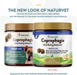 NaturVet Coprophagia Plus Breath Aid Soft Chews Coprophagia Supplement for Dogs, 130 count slide 2 of 8