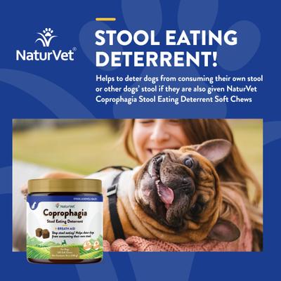 NaturVet Coprophagia Plus Breath Aid Soft Chews Coprophagia Supplement for Dogs