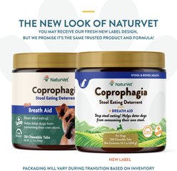 NaturVet Stool Eating Deterrent Stool & Bowel Hickory Smoked Bacon Flavored Chewable Tablet Supplement for Dogs, 130 count slide 2 of 8