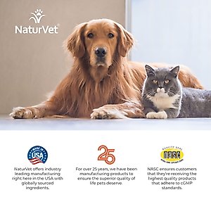 NaturVet Digestive Enzymes Plus Probiotic Powder Digestive Supplement for Cats & Dogs, 4-oz