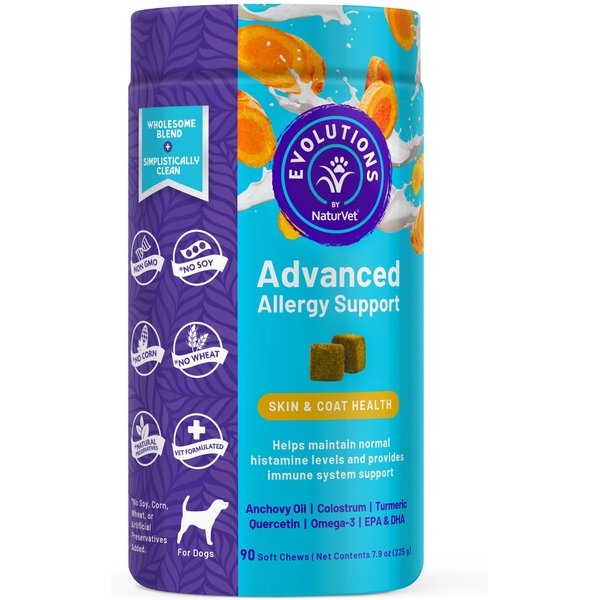 Kayode Itch & Allergy Turkey & Salmon Flavored Chews Allergy Supplement for Dogs, 90 count