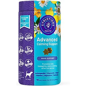 NaturVet Evolutions Advanced Calming Soft Chews Dog Supplement, 90 count