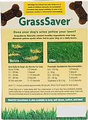NaturVet GrassSaver Biscuits Peanut Butter Flavored Lawn Protection Supplement for Dogs, 11.1-oz box slide 2 of 4