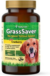 NaturVet GrassSaver Chewable Tablets Urinary & Lawn Protection Supplement for Dogs, 500 count