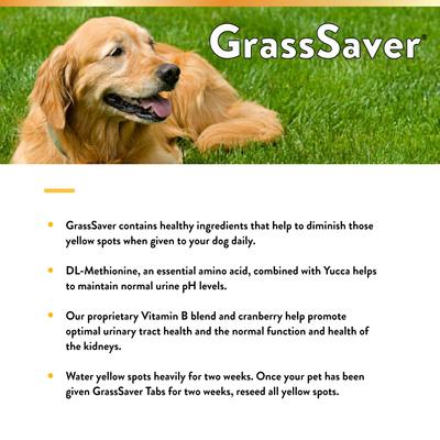 Show full view: NaturVet GrassSaver Chewable Tablets Urinary & Lawn Protection Supplement for Dogs, 500 count slide 8 of 12