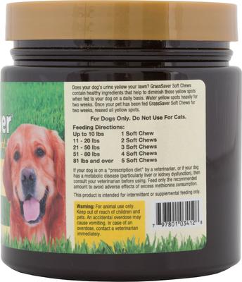 Show full view: NaturVet GrassSaver Plus Enzymes Soft Chews Urinary & Lawn Protection Supplement for Dogs, 120 count slide 3 of 8
