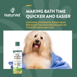 NaturVet Hemp 2-in-1 Dog Shampoo & Conditioner with Argan & Coconut, 16-fl oz bottle slide 2 of 8