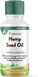 NaturVet Hemp Liquid Supplement for Cats & Dogs, 8-fl oz bottle