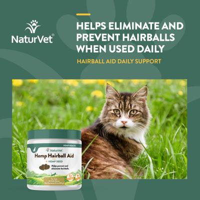 Show full view: NaturVet Hemp Soft Chews Hairball Control Supplement for Cats, 60 count slide 5 of 10