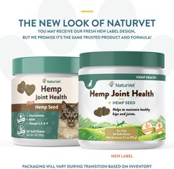 NaturVet Hemp Soft Chews Joint Supplement for Cats, 60 count slide 2 of 8