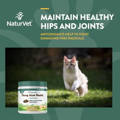 Show full view: NaturVet Hemp Soft Chews Joint Supplement for Cats, 60 count slide 5 of 10