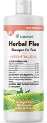 NaturVet Herbal Flea Dog & Cat Shampoo, 16-fl oz bottle