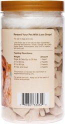 NaturVet Love Drops Plus Omegas Peanut Butter Flavored Chewable Tablets Skin & Coat Supplement for Cats & Dogs, 200 count slide 2 of 11