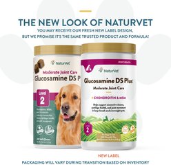 NaturVet Moderate Joint Care Hip & Joint Hickory Smoked Bacon Flavored Chewable Tablet Supplement for Dogs & Cats, 240 count slide 2 of 8
