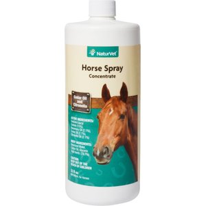 NaturVet Natural Cedar Oil & Citronella Concentrate Horse Spray, 32-fl oz bottle