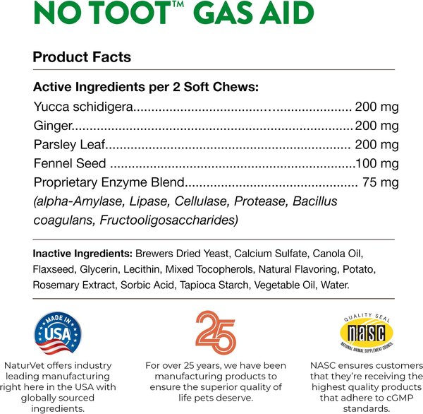 NaturVet No Toot Stool & Bowel Bacon & Chicken Flavored Supplement for Dogs