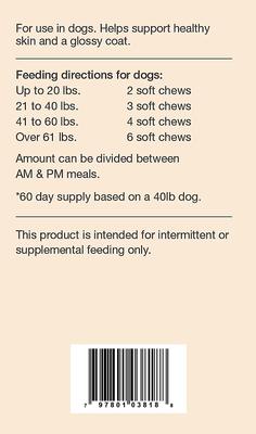 Show full view: NaturVet Omega-Gold Bacon & Chicken Flavor Skin & Coat Support Supplement for Dogs & Cats, 180 count slide 4 of 6