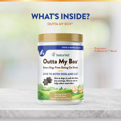 Show full view: NaturVet Outta My Box Soft Chews Digestive Supplement for Cats & Dogs, 500 count slide 6 of 10