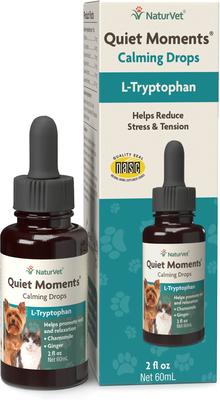 Show full view: NaturVet Quiet Moments Liquid Calming Supplement for Cats & Dogs, 2-fl oz bottle slide 10 of 10