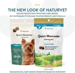 NaturVet Quiet Moments Plus Melatonin Soft Chews Calming Supplement for Dogs, 65 count slide 2 of 8
