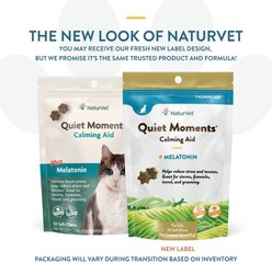 NaturVet Quiet Moments Calming Salmon & Bacon Flavored Soft Chew Supplement for Cats, 50 count slide 2 of 8