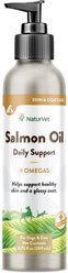 NaturVet Salmon Oil Plus Omegas Liquid Skin & Coat Supplement for Cats & Dogs, 8.75-fl oz bottle