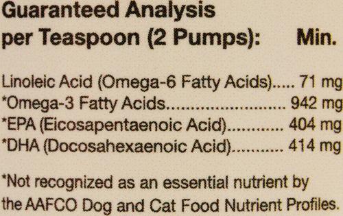 Show full view: NaturVet Salmon Oil Plus Omegas Liquid Skin & Coat Supplement for Cats & Dogs, 8.75-fl oz bottle slide 4 of 5