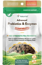 NaturVet Scoopables Advanced Probiotics & Enzymes Dog Digestive Supplement, 11-oz bag