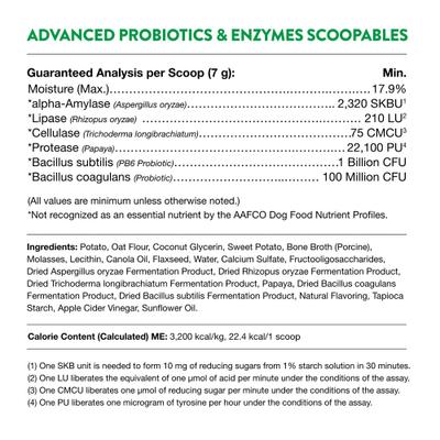 Show full view: NaturVet Scoopables Advanced Probiotics & Enzymes Dog Digestive Supplement, 11-oz bag slide 4 of 10