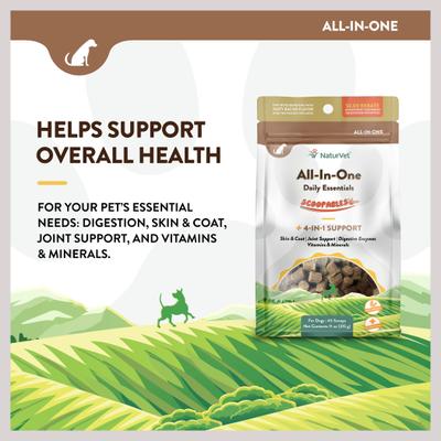 Show full view: NaturVet Scoopables All-In-One 4-in-1 Support Dog Supplement, 11-oz bag slide 6 of 10