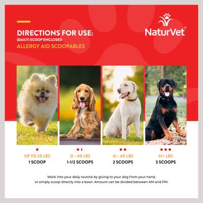 Show full view: NaturVet Scoopables Aller-911 Allergy Aid Dog Supplement, 11-oz bag slide 10 of 11