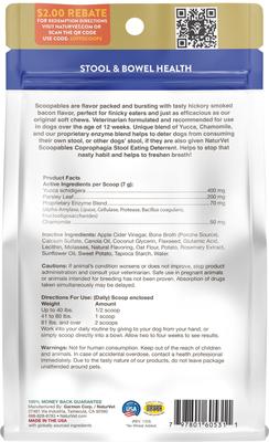 Show full view: NaturVet Scoopables Coprophagia Stool Eating Deterrent Dog Supplement, 11-oz bag slide 3 of 11