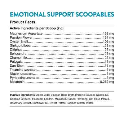 Show full view: NaturVet Scoopables Emotional Support Daily Calming Aid Dog Supplement, 11-oz bag slide 4 of 10